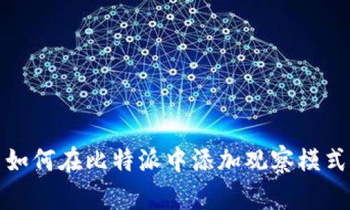 如何在比特派中添加观察模式